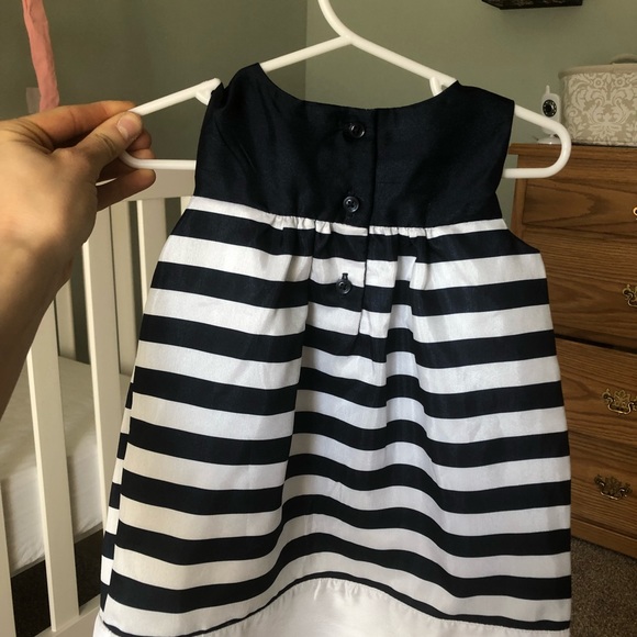 NWoTGYMBOREE DRESS 12-18m navy and white stripe - Picture 2 of 2